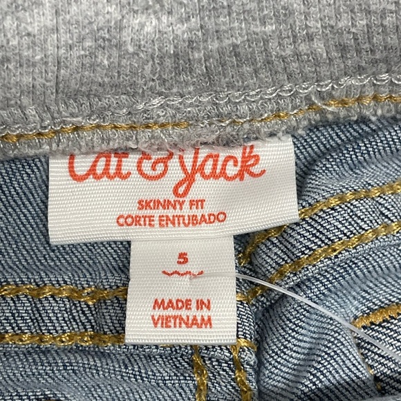 Cat & Jack Blue and Circo Tan Jeans elastic waistband Size: 5T - Picture 4 of 11